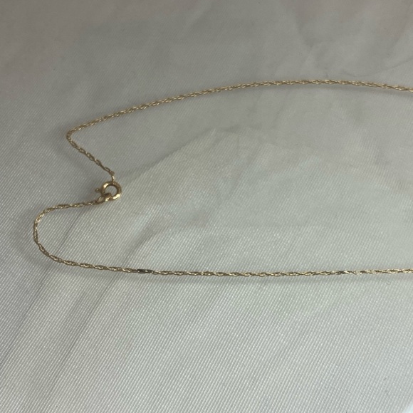 14K YELLOW GOLD chain necklace VINTAGE REAL GOLD 18” - Picture 12 of 14